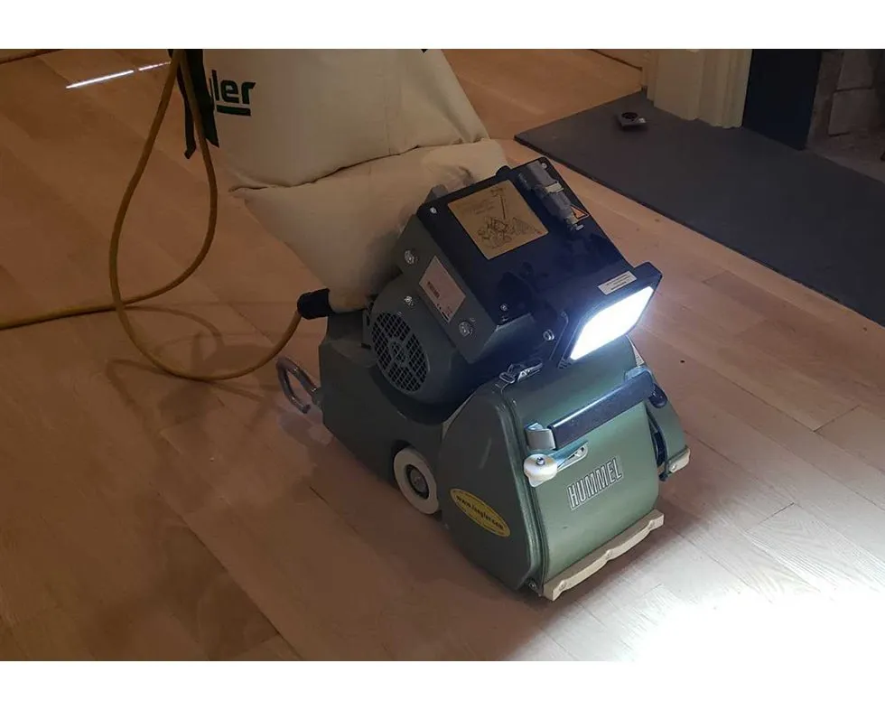 Refinished hardwood flooring in a Georgetown, Kentucky home